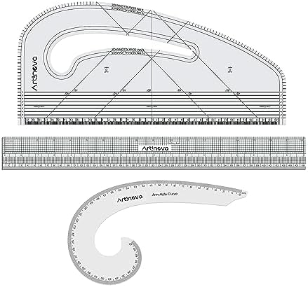 Artinova Pattern Curve, Gridding Scale & Armhole Curve with Marking ...