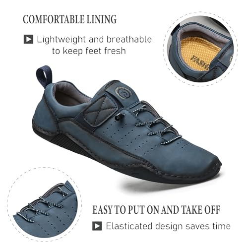 Mens Lace Up Casual Shoes Lightweight Walking Oxfords Comfortable Non-Slip Driving Shoes Breathable and Fashionable2