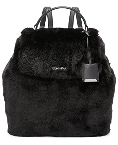 Calvin Klein Women's Leilani Micro Pebble Backpack, Deep Black, One Size #TOP20