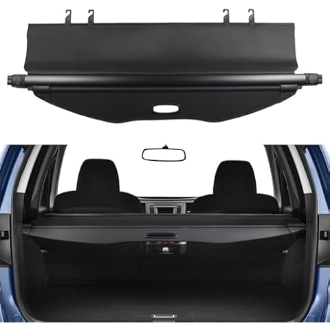 BOPARAUTO Cargo Cover for Subaru Outback Accessories Manual Tailgate 2010-2012 2013 2014 Rear Trunk Retractable Security Shade Cover(FIT for Manual Tailgate) Cover