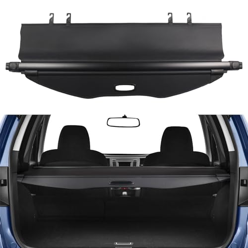BOPARAUTO Cargo Cover for Subaru Outback Accessories Manual Tailgate 2010-2012 2013 2014 Rear Trunk Retractable Security Shade Cover(Manual Tailgate) by BOPARAUTO - Used condition - CA$58.51