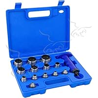 SACABOCADOS INTERCAMBIABLE A GOLPE 14 PIEZAS