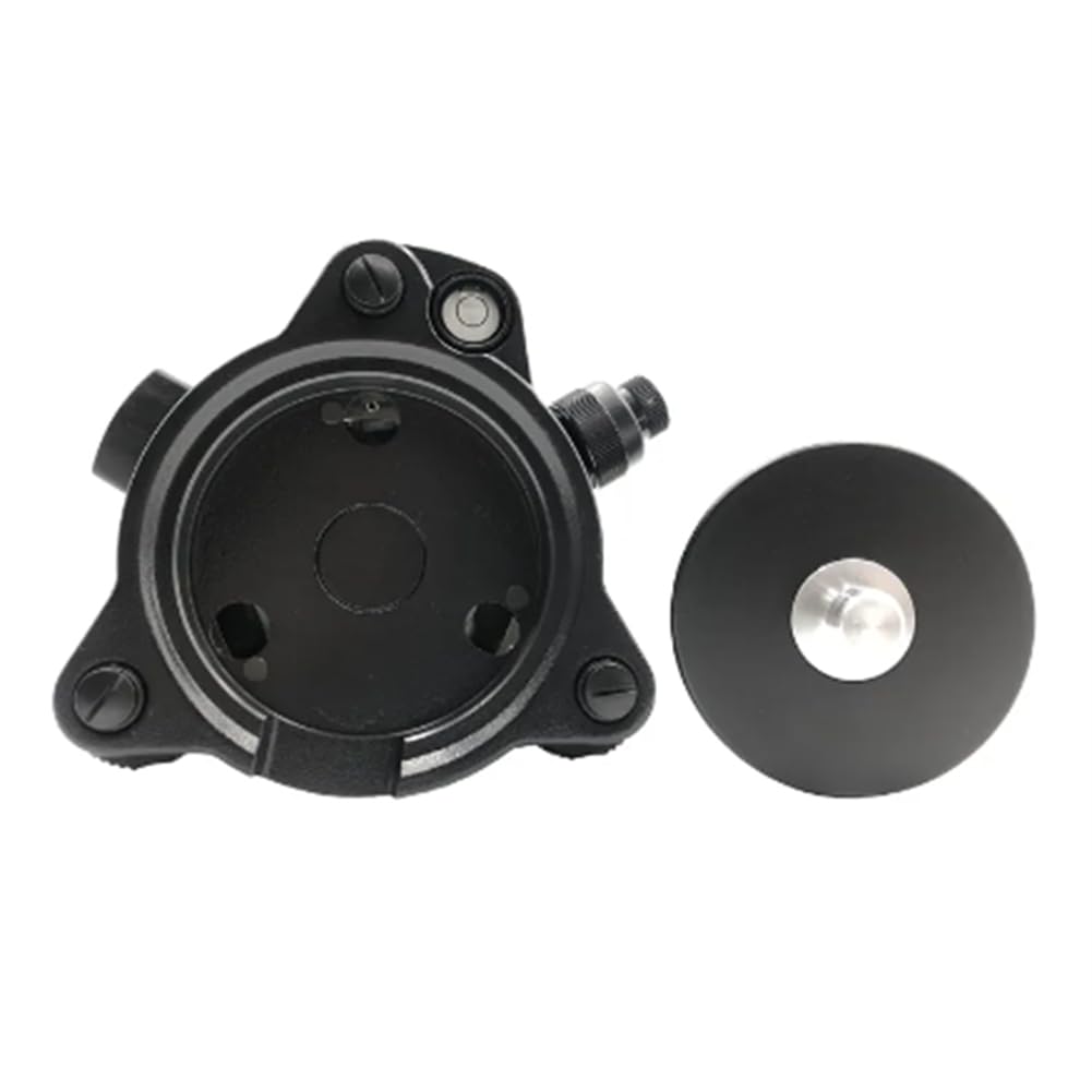 AYQEBNC Tribrach with Optical Plummet&GPS Tribrach Adapter with 5/8InX11 Mount Rotate Screw for Total Station GPS GNSS B Easy Install Easy to Use Black 500406669A1