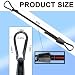 60 Inch Bungee Cord with Aluminum Alloy Hook, 8 Pack Superior Rubber Heavy Duty Straps Strong Elastic Rope for Outdoor Tent, Luggage Rack, Camping, Cargo, Bike,Storage. (60 Inch-Black-Adjustable)