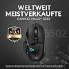 Logitech G502 HERO High-Performance Gaming-Maus mit HERO 25K DPI optischem Sensor, RGB-Beleuchtung, Gewichtstuning, 11 programmierbare Tasten, anpassbare Spielprofile, PC/Mac - Schwarz #1