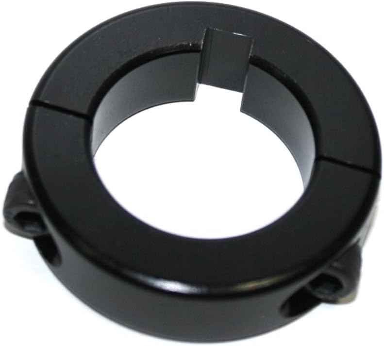 4-1 1/4" Axle Lock Collar Double Split Clamp Bearing Collars Aluminum Sprocket Hub Locks for Go Kart Racing Mini-Bike Shaft Drift Trike and Many Other Uses Black Anodized