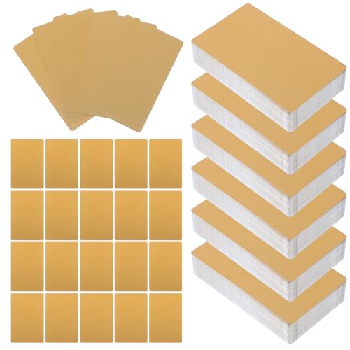 Cartes métalliques vierges pour impression UV avec coins arrondis