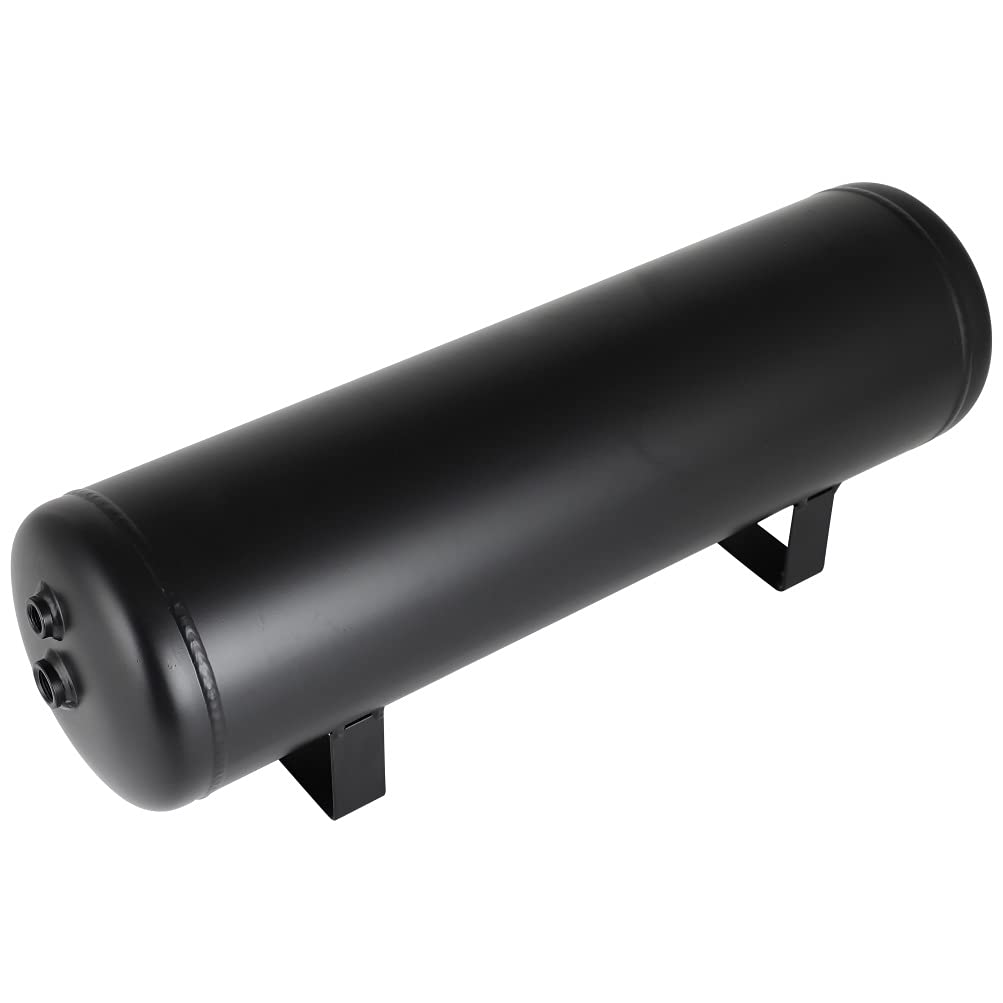 Ineedup 3 Gallon (12 Liter) 6 Ports Suspension Air Ride Bag Train Truck Horn Air Tank Car Horn Tank 200 PSI