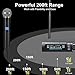 innopow Wireless Microphone System, Dual UHF Metal Cordless Mic Set, Long Distance 150-200Ft,16 Hours Continuous, Fixed Frequency, Use for Karaoke Singing, Family Party,Church (CH.01&02)