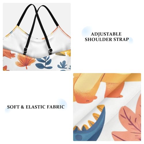 Pigsaly Girls One Piece Swimsuits Cute Dinosaurs Aniamls Kids Cross Back Swimwear Toddler Beach Sport Bathing Suit 3T3