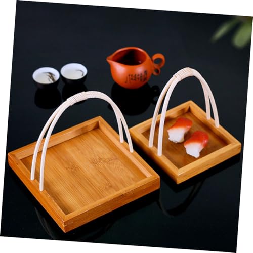 Plato para sushi KESYOO estilo japonés pequeño con asa miniatura 6