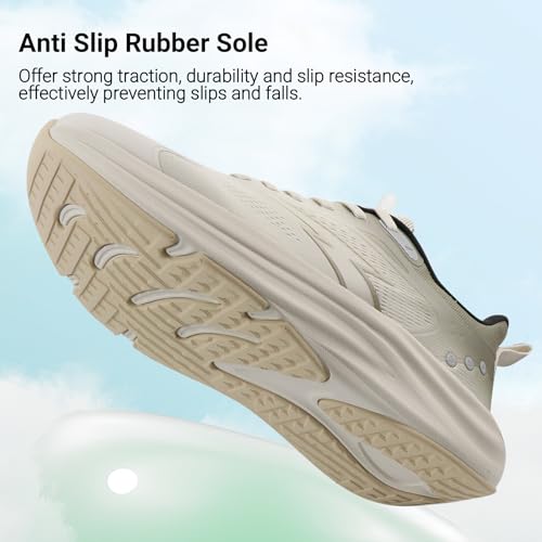 Image of Beita Women's Width Walking Shoes Wedge Running Tennis ActiveFloat Non-Slip Comfortable Breathable Sports Athletic Rubber Outsole Sneakers, Breathable,Workout, Gym, Fashion