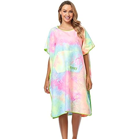 FLYILY Lightweight Microfiber Changing Towel Poncho Cover