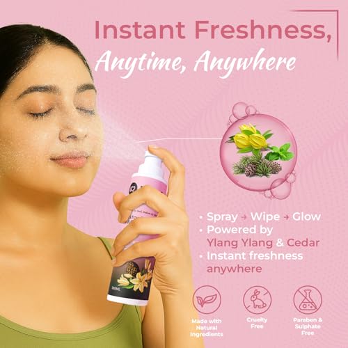 Image of Instant Face Wash for Men & Women, Gentle Cleansing Face Wash with Ylang Ylang & Cedar, Hydrating Face Cleanser, Refreshing Fragrance, Oil Control, Removes Impurities & Brightens Skin - 100ML
