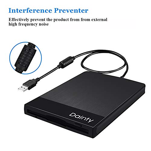Floppy Disk Reader External Floppy Disk Drive Floppy Disk Reader USB 3.5-inch USB Floppy Disk Reader 1.44 MB FDD Portable Floppy Disk for PC Windows 2000 / XP / 7/8 Plug and Play