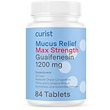 Curist Guaifenesin Mucus Relief 1200 mg Maximum Strength OTC - 84 Count Extended Release Tablets - Reduce Mucus Clear Congestion (84 Count Tablet Bulk Pack)