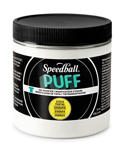 Speedball Puff Ink Modifier 8oz, Ink Modifier Solution, Screen Printing, Printmaking, Add Depth And Dimension To Any Fabric Textile Project, Screen Printing Kit, Printmaking Accessories