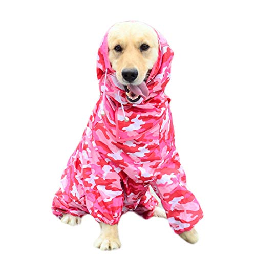 N / A Capa de chuva para cães antipoeira para cães Capa de chuva destacável Boné leve para animais d