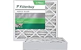 Filterbuy 20x20x4 Air Filter MERV 8, Pleated HVAC AC Furnace Filters (2-Pack, Silver)