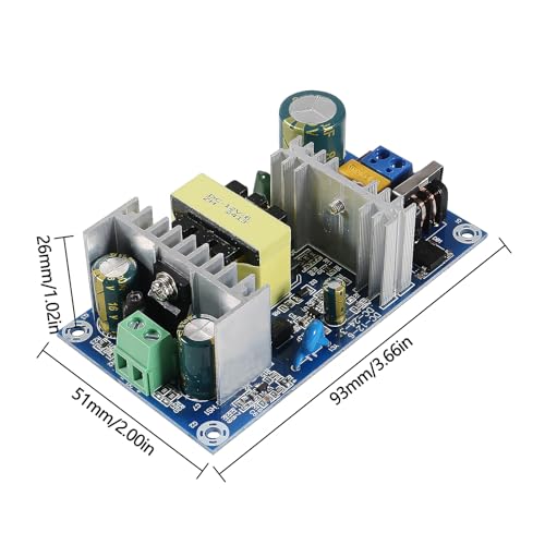 2pcs 110-245V to 12V Power Supply Module AC-DC Switching Power Module 12V 6A 70W Isolation Power Module with Overvoltage Overload Short-Circuit Protection 5
