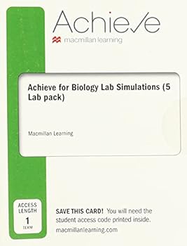 Printed Access Code Achieve for Biology Lab Simulations (5 Lab Pack; 1-Term Access) Book