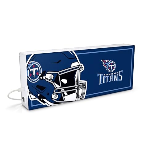 SOAR NFL LED Ambience Light Box: Elevate Your Space with Officially Licensed Wall Décor, Tennessee Titans