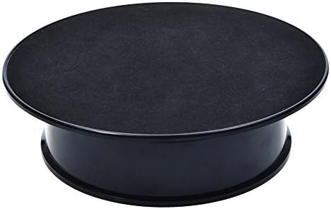 Bluecell Black Color Velvet Top Motorized Rotating Display Stand For Jewelry Model Hobby Collectible Product And Other Small Stuff