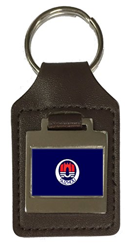 Porte-clés en cuir Suzhou gravé pour organiser vos clés de voiture avec élégance