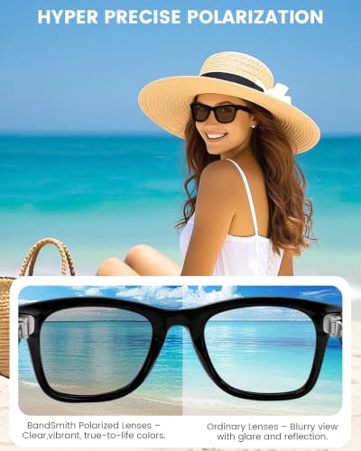 Image of Replacement Polarized Lenses for Ray-Ban Meta Wayfarer | RW4008 & Gen 2 RW4012 Large (53-22), Smart Glasses Lenses Men Women