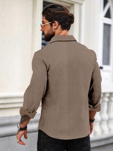 FORCE Men's Stylish Solid Full Sleeve Casual Shirt