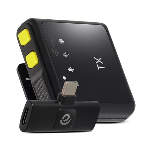 Microfone sem Fio Wireless 2.4GHz de Lapela para Celular Type-C ONISTEK - ON-MC815 6 Meses Garantia