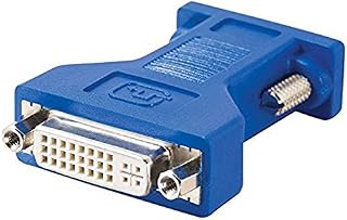 C2G DVI Female to HD15 VGA Male Gender Changer / Video Adapter, VGA to DVI Adapter Compatible with Panel displays, Projectors, HDTV, CRT Displays, Windows and Mac PC's