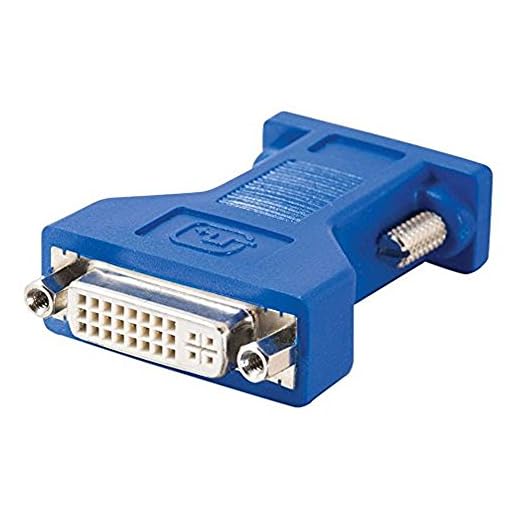 C2G DVI hona till HD15 VGA manlig könsväxlare/videoadapter, VGA till DVI-adapter kompatibel med panelskärmar, projektorer, HDTV, CRT-skärmar, Windows och Mac-datorer