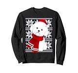 Photo Gallery cane maltese brutto natale vacanze amante dei cani felpa Photo Gallery cane maltese brutto natale vacanze amante dei cani felpa