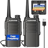 Walkie Talkies Long Range for Adults,Rechargeable UHF Handheld Strong Encrypted Handheld Two Way Radios Walky Talky with Noise Reduction,VOX and USB-C Charger for Camping Hiking Hotel,2Pack