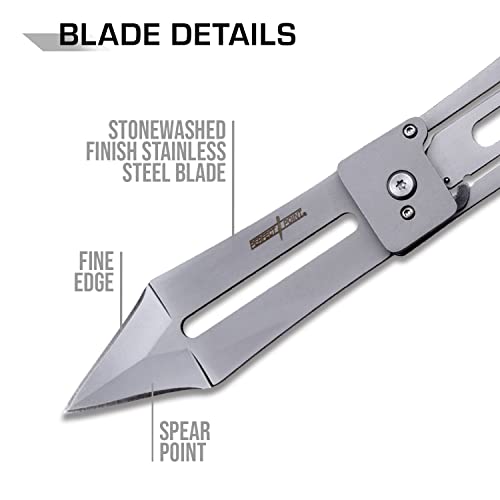 Perfect Point Folding Throwing Knife Set - Set Of 2 - Bead Blast Finish Stainless Steel Blades And Handles, Liner Lock, Includes Nylon Sheath - Well Balanced, Throwing Sport Knives – Pp-129-2, Multi #TOP2