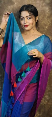 Image of Pure Cotton Saree | Soft & Lightweight | Handloom Woven Elegance for Festive & Casual Wear