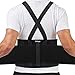 Zeluga 20-541 Industrial Work Back Brace, Back Support Belt with Suspenders, Lower Lumbar Support for Heavy Lifting, Removeable Straps, L/XL