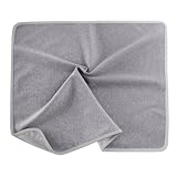 Faraday Blanket EMF RF Shield Blocks 5G WiFi Bluetooth, Soft Cotton Lap Radiation Protection Blanket for Laptop Cell Phone Tablet, 23.6”x21.3” Portable for Home Office Travel Grey