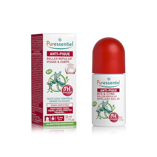Puressentiel roller répulsif visage & corps anti-pique bio 50ml