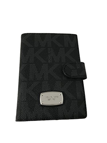 Michael Kors Jet Set Item Black PVC Passport Case