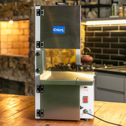 Mini Serra Fita Elétrica De Bancada Corta Carne Com Osso Doméstica Cricri - Máquina De Serrar Cortar