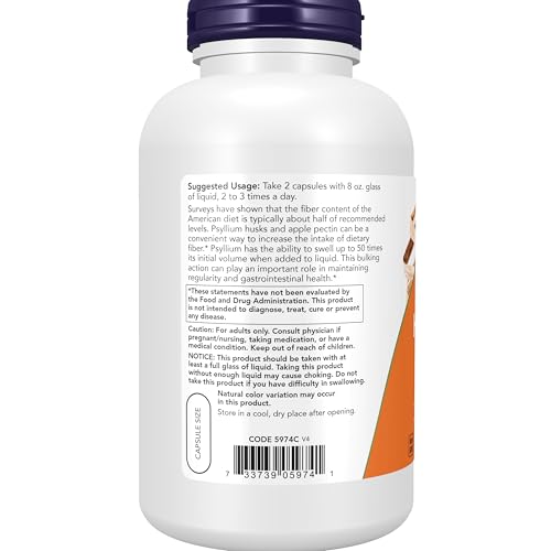 NOW Psyllium Husk with Apple Pectin