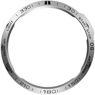 SAWIDEE Cover Rings For Garmin Fenix 7 5 6X Pro/6X Sapphire Watch Bezel Ring Stainless Steel Sculptured Time Units Adhesive Anti-Scratch (Color : B, Size : For Fenix 5-5 Plus)
