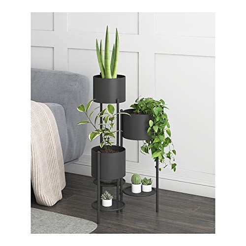 Aisundy Metal Plant Stand, 6 Tier 6 Potted Indoor Outdoor Flower Pot Stand Holder Shelves, Foldable Decorative Display Rack For Potted Plant For Patio Garden, Living Room, Corner Balcony & Bedroom, Ideal Gift #TOP1