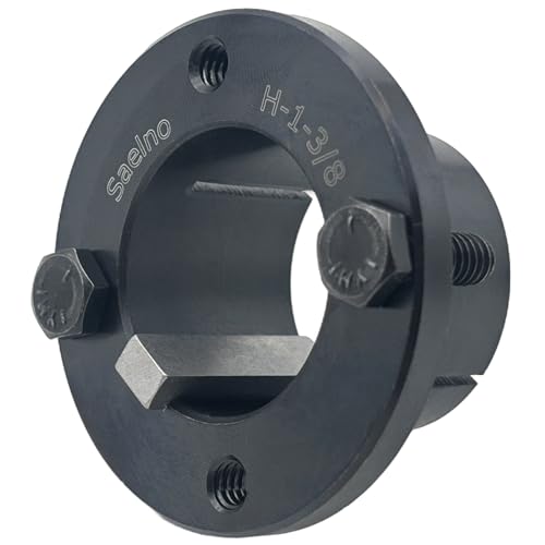 Saelno - Saelno H-1-3/8 Split Taper Bushing 1 3/8 inch bore,H Style Fixed Bore,Carbon Steel Locking Bushings for Pulley/Sheaves