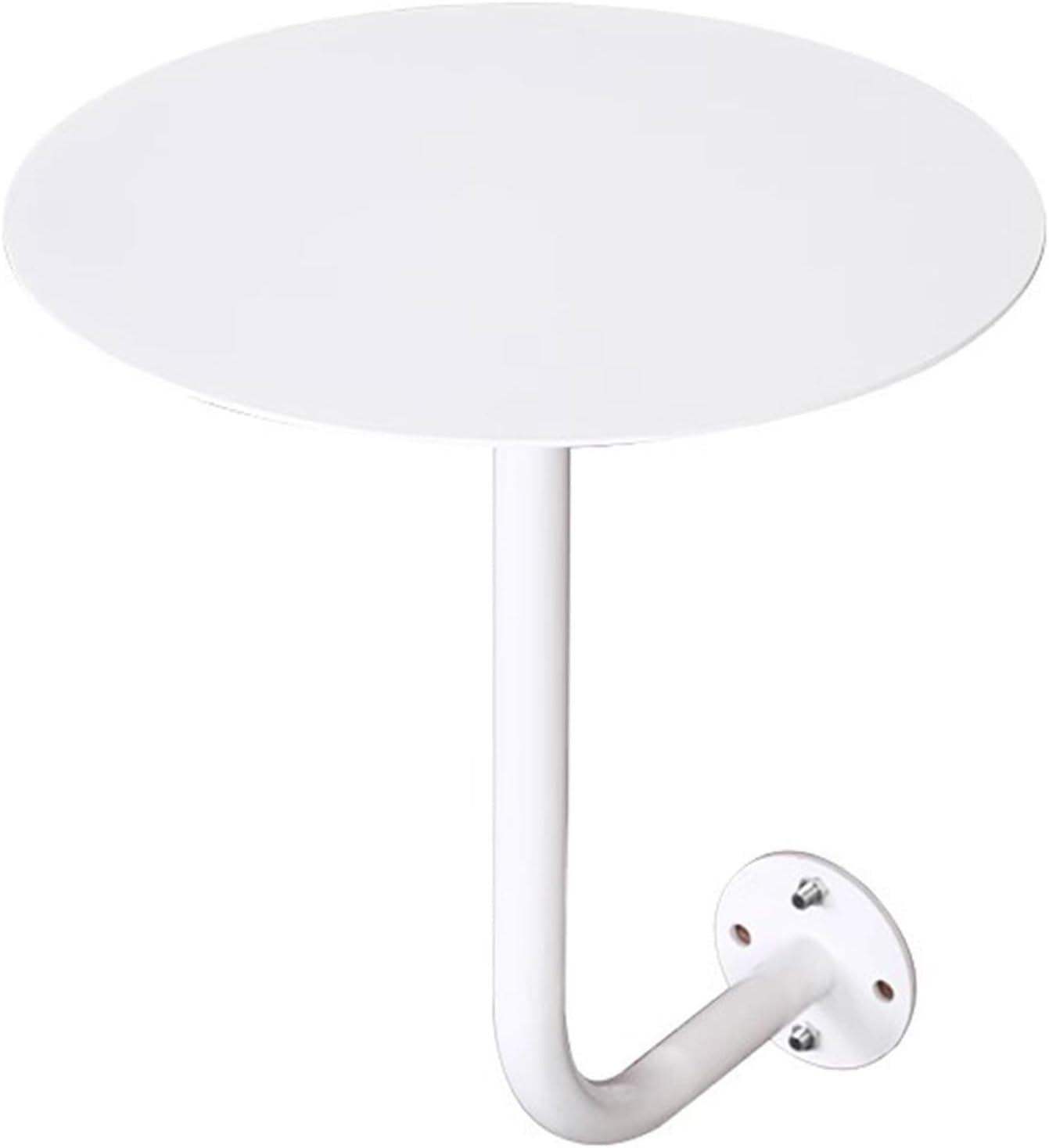 Stylish High Bar Table with Metal Frame - Round Cocktail Table for Kitchen, Dining Room, Balcony - Durable Furniture for Entertaining & Dining Experience