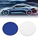 ACROPIX 50mm Car Universal Wheel Center Hub Caps Emblem Badge Decal Sticker Gloss Blue - Pack of 4