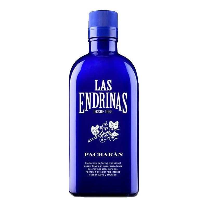 Pacharán Las Endrinas 25% Vol. – Licor Dulce de Endrinas con Toque Tradicional, Ideal para Tomar con Hielo y Naranja en Sobremesas y Reuniones