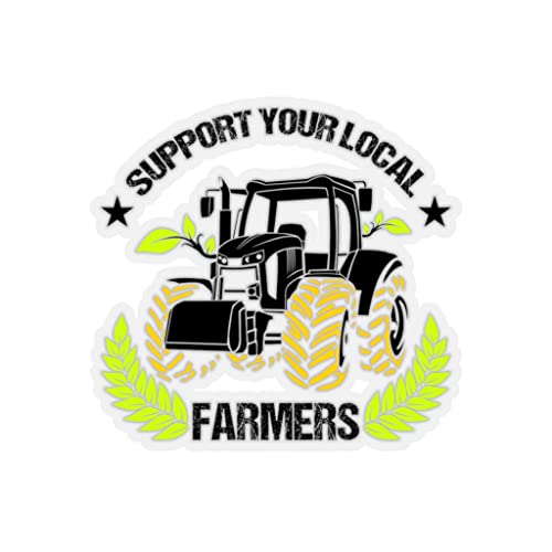 Teegarb Letter Blanket Sticker Decal Novelty Support Your Locals Farmers Farming Tillage Fan Hilarious Stickers for Laptop Car 4